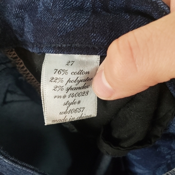 Harper Midrise Floral Skinny Jeans - Picture 6 of 10